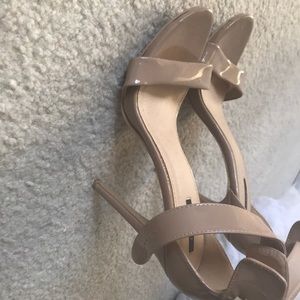 Never been worn outside Size 10 Tan High Heels